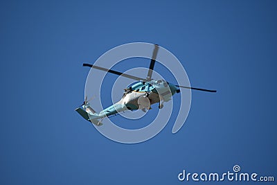 Argentinas presidential Helicopter Sikorsky S-70, H-01 in flight Editorial Stock Photo