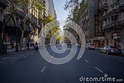 NNew Normality in the streets of Buenos Aires. Editorial Stock Photo