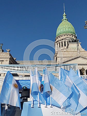 Inauguration ceremony of President-elect Javier Milei in Argentina at the National Congress Editorial Stock Photo