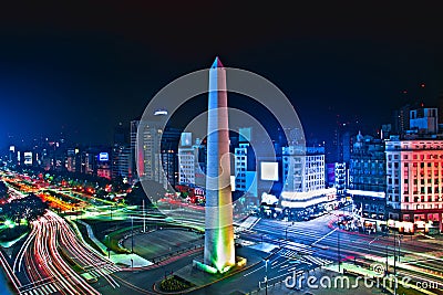 Buenos-Aires city Night high definition Stock Photo