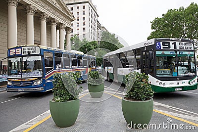 The Buenos Aires Metrobus, Argentina Editorial Stock Photo