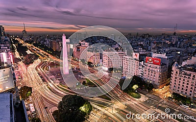 Buenos Aires in motion Editorial Stock Photo