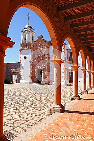 Virgen del Patrocinio church, zacatecas city, mexico. III Stock Photo
