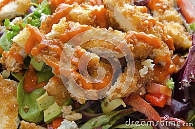 Buffalo Chicken Salad Stock Photo