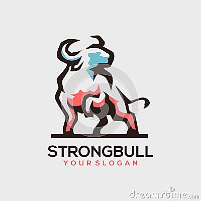 Buffalo Classy Logo bison abstract Vector Illustration