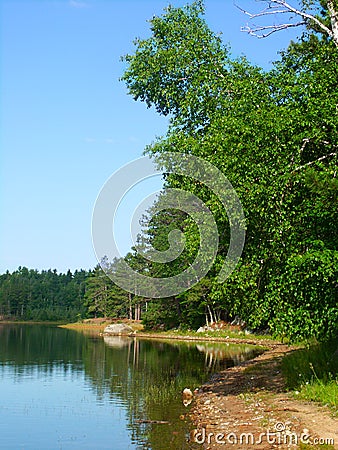 Buffalo Lake - northwoods Wisconsin Stock Photo