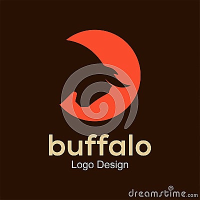 Buffalo logo design template Vector Illustration