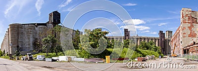 Redevelopment of Buffalo, NY grain silos Editorial Stock Photo