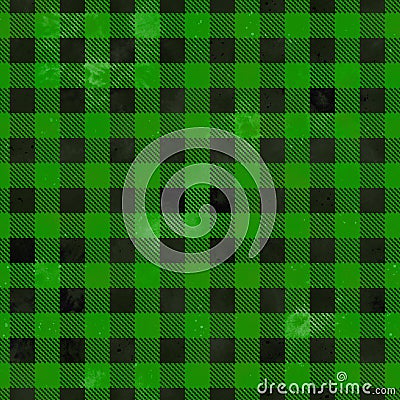 Buffalo plaid watercolor lumberjack tartan seamless pattern. Textile seamless background. Geometric square checks, black Stock Photo