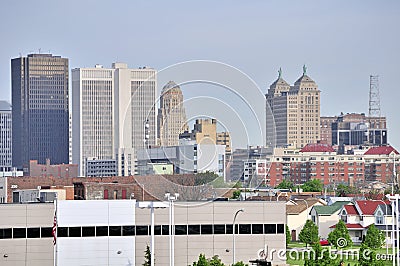 Buffalo Skyline Stock Photo