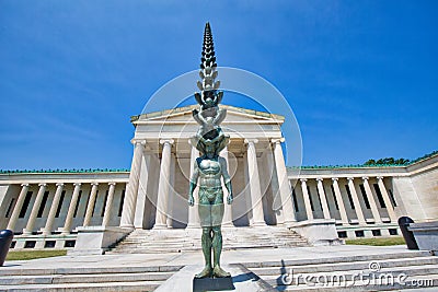 Albright-Knox Art Gallery, a major showplace for modern art and contemporary art Editorial Stock Photo