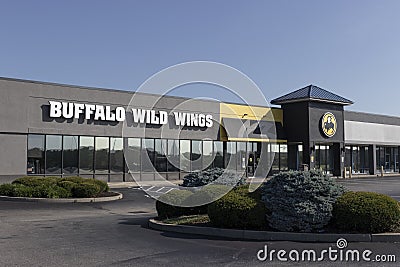 Buffalo Wild Wings Restaurant. Buffalo Wild Wings specializes in Buffalo wings and sauces Editorial Stock Photo