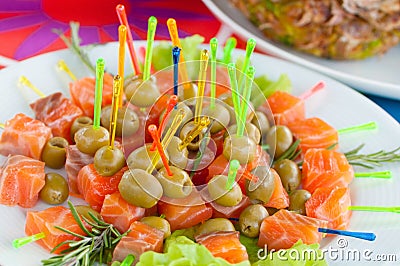 Buffet food Stock Photo