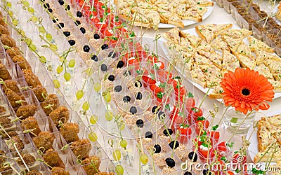 Buffet table Stock Photo