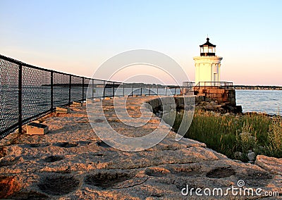 Bug Lighthouse in South Portland, Maine Stock Photo