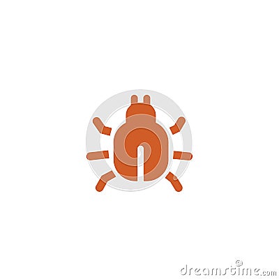 Bug pest karate aquatic carapace icon design Vector Illustration
