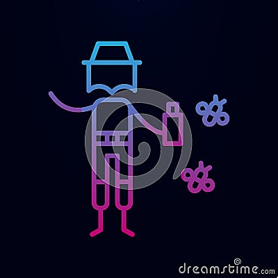 Bug repellent, adventure nolan icon. Simple thin line, outline vector of adventure icons for ui and ux, website or mobile Stock Photo