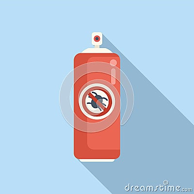 Bug spray icon flat vector. Operation medical Stock Photo