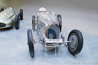 Bugatti Type 51 racing car, National Technical Museum, Prague, Czech Republic Editorial Stock Photo