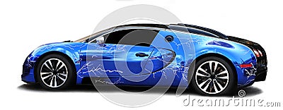 Bugatti Veyron sports car Stock Photo