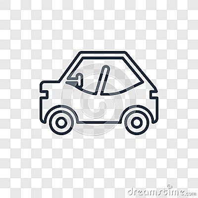 Buggy concept vector linear icon isolated on transparent background, Buggy concept transparency logo in outline style Vector Illustration