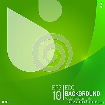 Eco Abstract Wallpaper Template. Vector Green Condensation Raindrop Flooding Background. EPS10 Vector Illustration