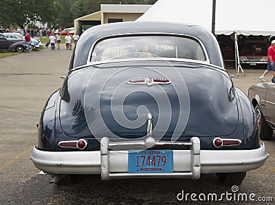 1947 Buick 50 Series Car Rear View Editorial Stock Photo