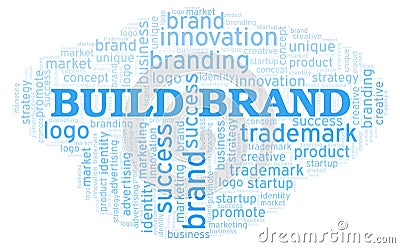 Build Brand word cloud Stock Photo