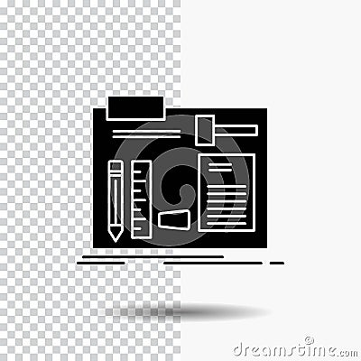 Build, construct, diy, engineer, workshop Glyph Icon on Transparent Background. Black Icon Vector Illustration