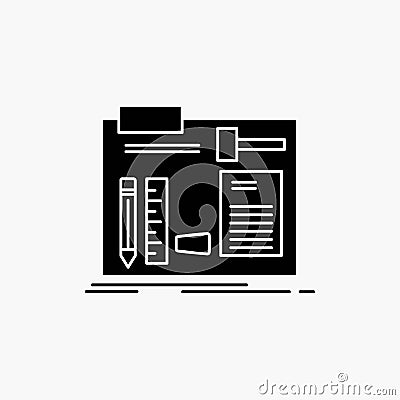 Build, construct, diy, engineer, workshop Glyph Icon. Vector isolated illustration Vector Illustration