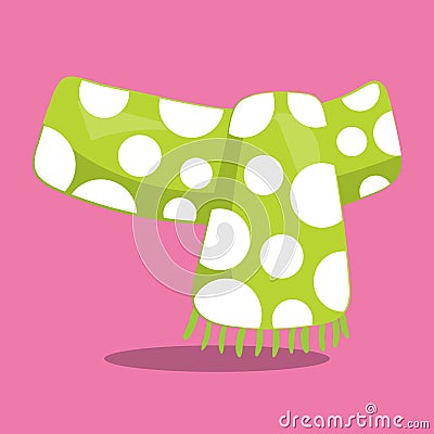 Build a snowman scarf 15 Vector Illustration