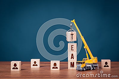 Build team - human resources concept Stock Photo