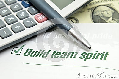 Build team spirit Stock Photo