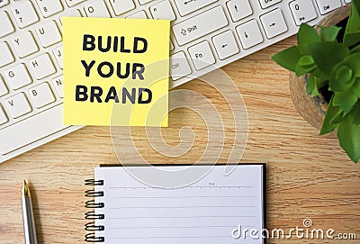 Build Your Brand Stock Photo