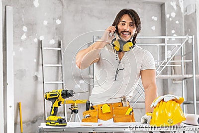 Builder, architect or structural engineer Stock Photo