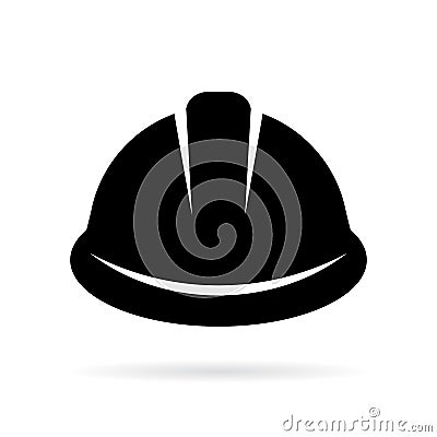 Builder hard hat icon Vector Illustration