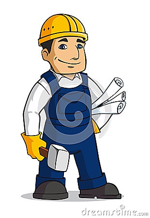 Builder man Vector Illustration