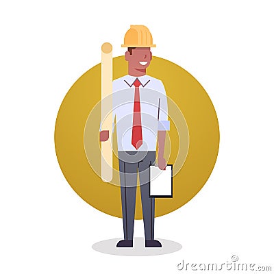 Builder Man Icon Engeneer Occupation Arcitect Vector Illustration