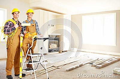 Builder people Stock Photo