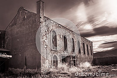 building abandoned Stock Photo