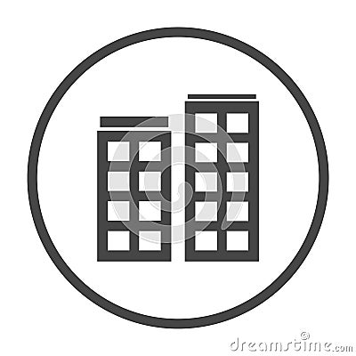 Building App Icon Vector Illustration