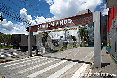 Building and Arrana CÃ©us in the city of Mogi das Cruzes, SÃ£o Paulo - Brazil Stock Photo