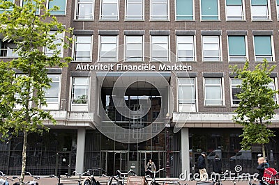 Building Autoriteit Financiele Markten At Amsterdam The Netherlands 2019 Editorial Stock Photo