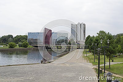 Building of Belarusian potash company Stock Photo