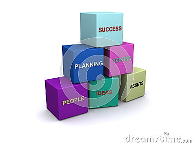 Building blocks of success Stock Photo