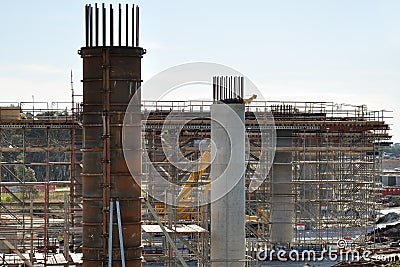 Building bridge for Frankston Bypass Stock Photo