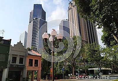 Building at Bugis street area, Singapore Editorial Stock Photo