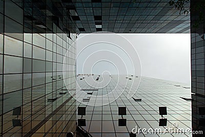 The building is a business center with unusual architecture Editorial Stock Photo