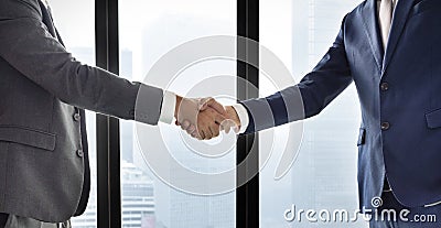 Building a business relationship Stock Photo