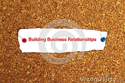 Building business relationships Stock Photo